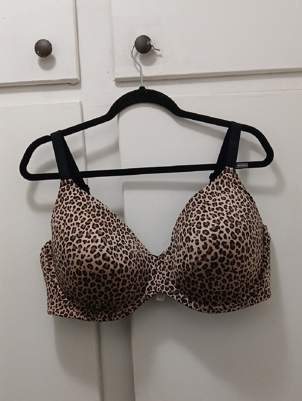Push-Up Leopard Print Bra in Brown